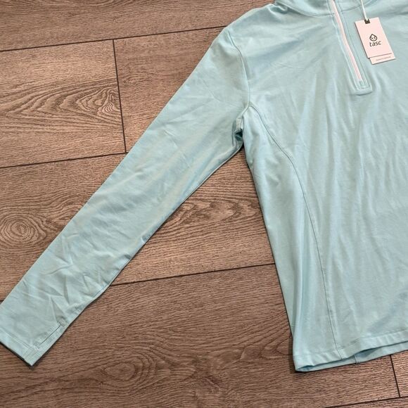 TASC Performance Women's Large Recess 1/4 Zip Pullover Blue NWT Golf Pickleball - Picture 2 of 6